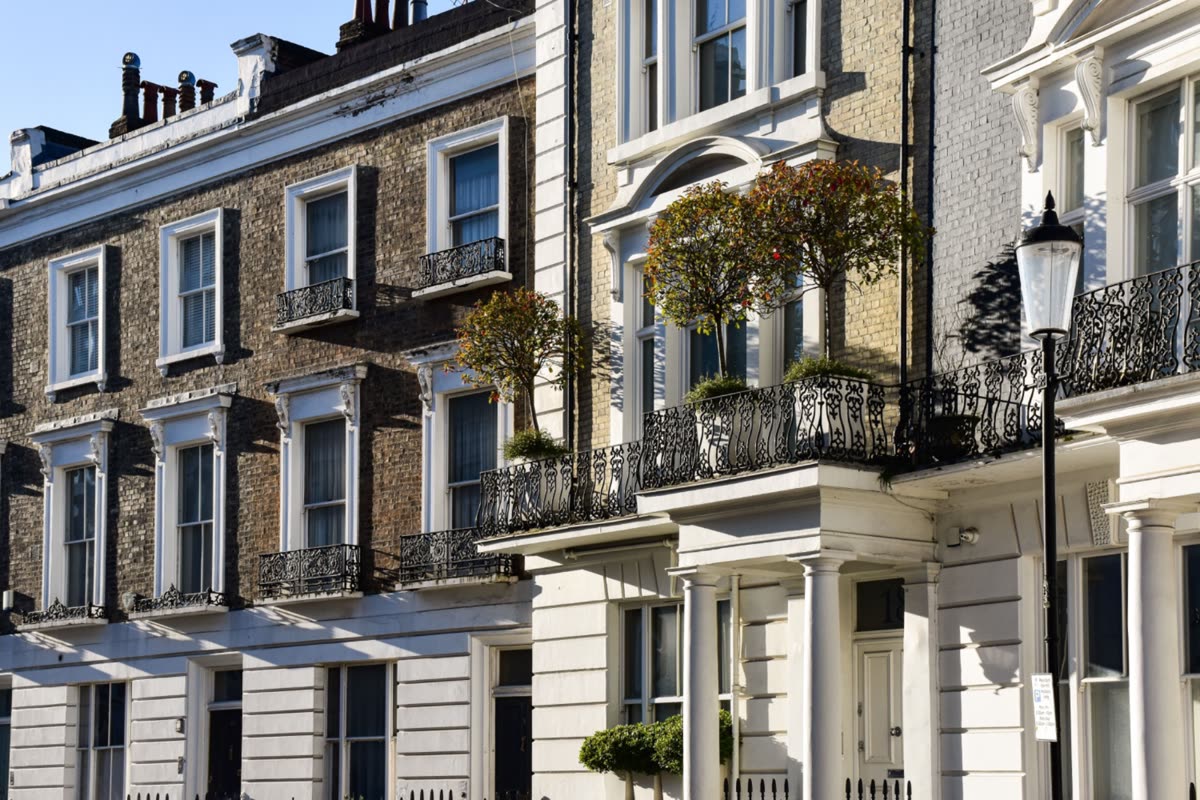 A London stucco terrace